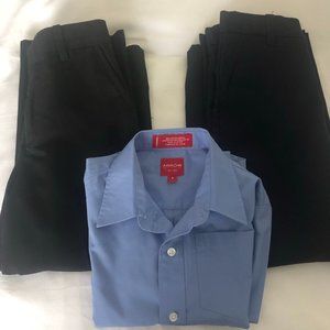 Boys Dress Shirt and 2 pairs of dress pants
